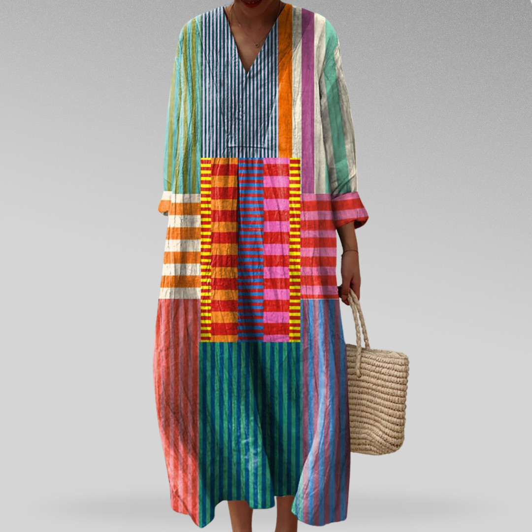 Naomi | Colourblock Breeze Maxi Dress