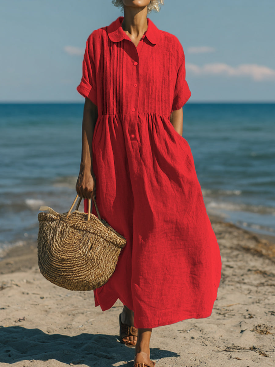 Elise | Timeless Cotton-Linen Dress