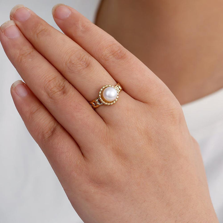 "Avanella" Fancy Pearl Ring