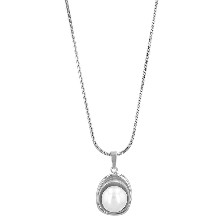 „Avina“ – Anhängerkette mit Anhänger aus Süßwasserperle, 41,5 + 5 cm