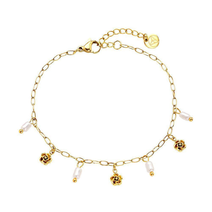 „Ilanora“ Mini Flower And Pearl Armband