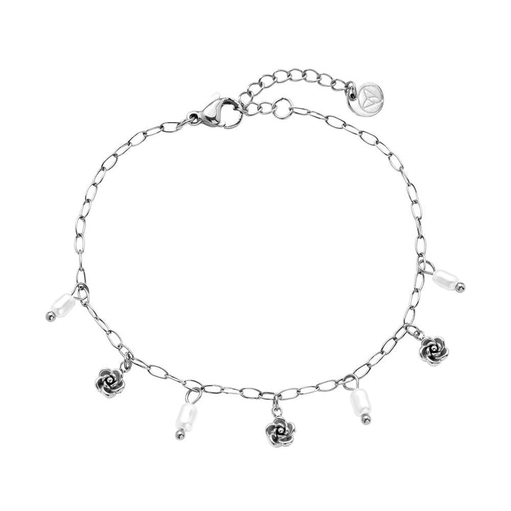 „Ilanora“ Mini Flower And Pearl Armband