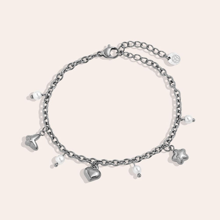 "Ivisiraa" Sweet Charms And Pearl Bracelet