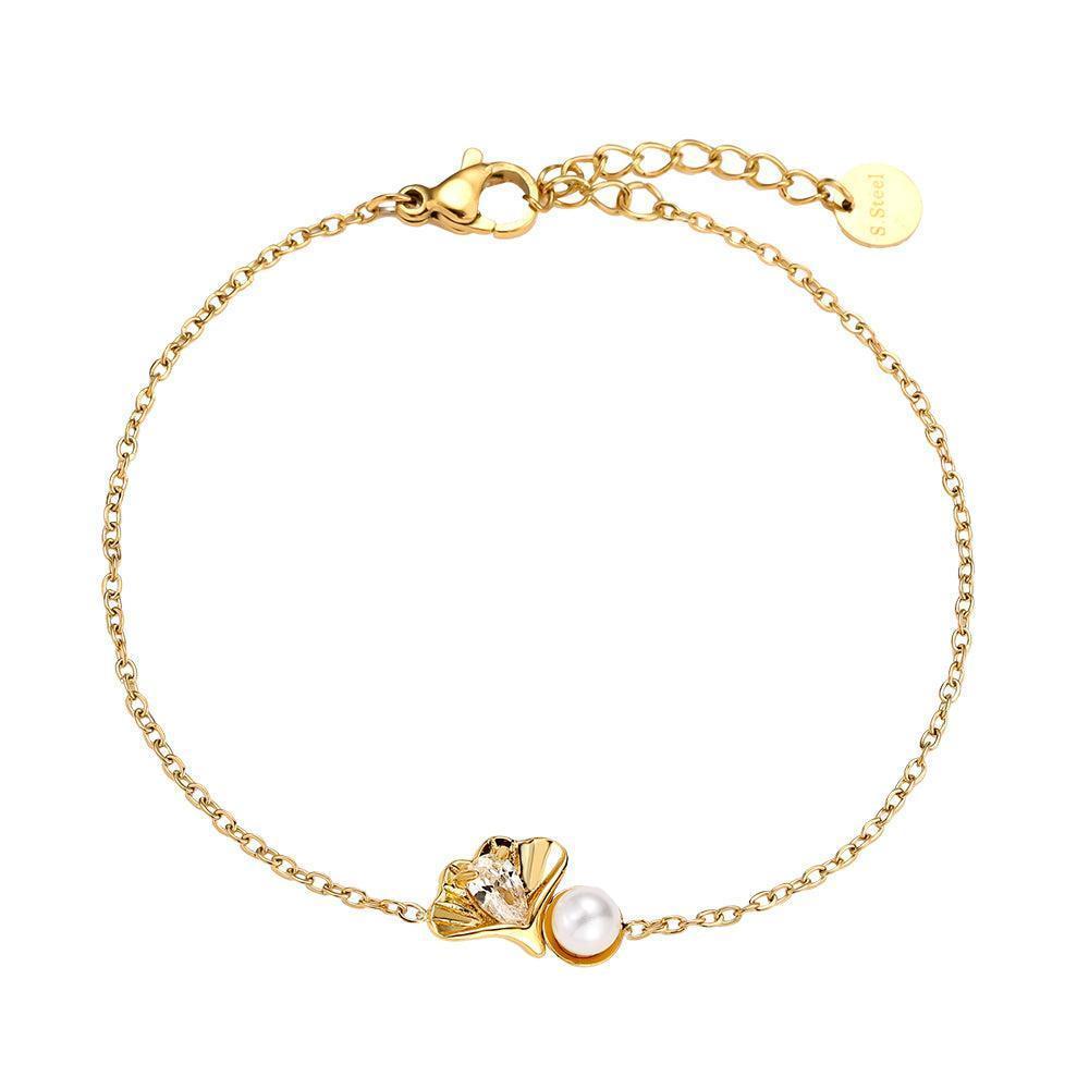 "Ivivia" Shell and Pearl Bracelet