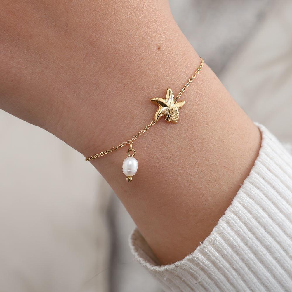 "Noraniraa" Ocean And Pearl Bracelet