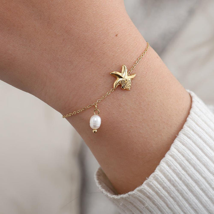 "Noraniraa" Ocean And Pearl Bracelet