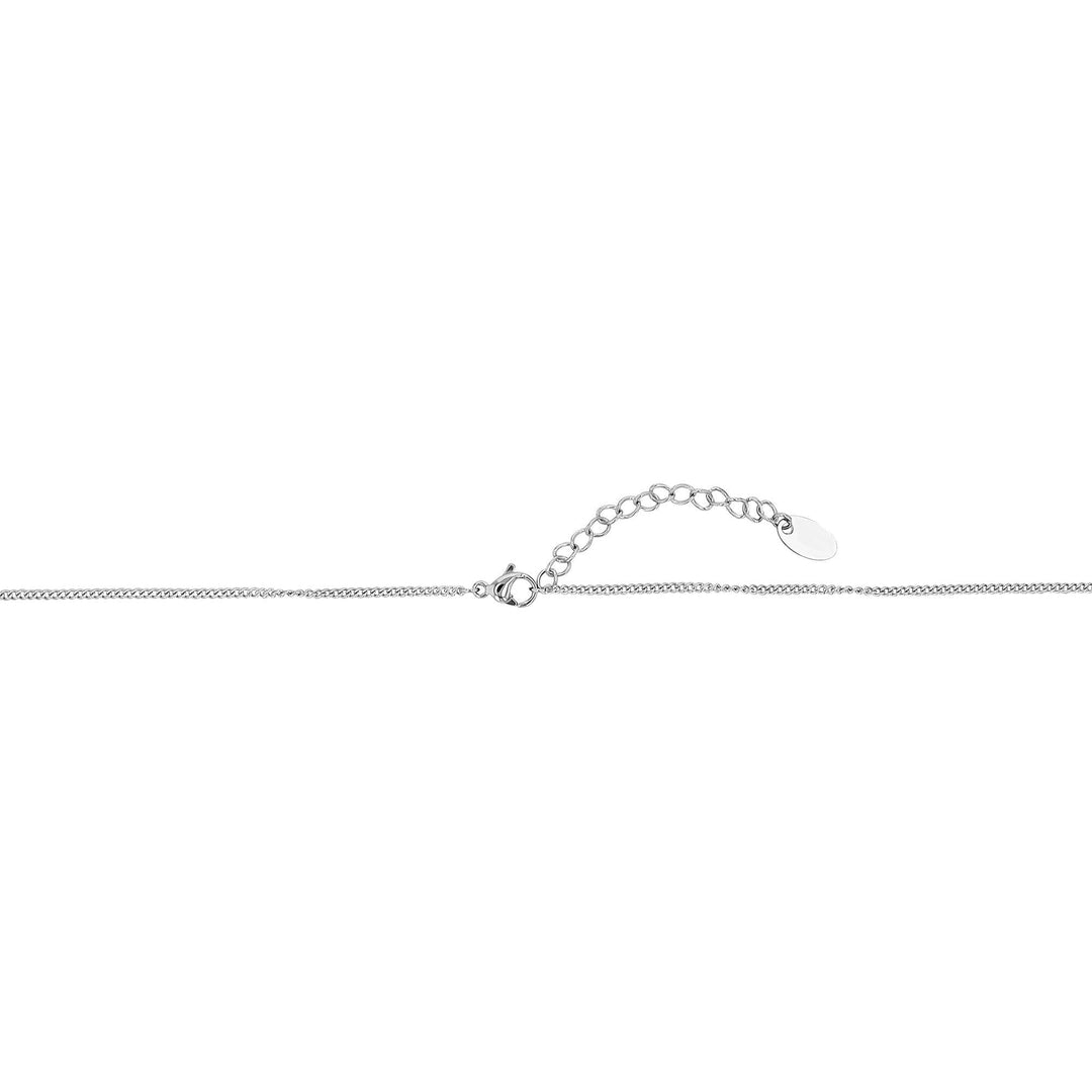 „Norella“ – Edelstahlkette mit beweglichem Anhänger & Süßwasserperle, 41 + 4,5 cm