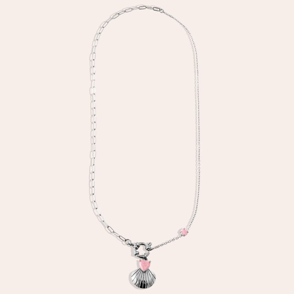 "Talielisya" Diamond Shell Edelstahl Halskette