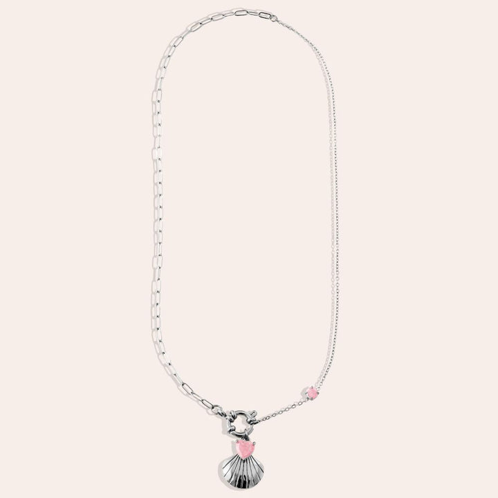 "Talielisya" Diamond Shell Edelstahl Halskette