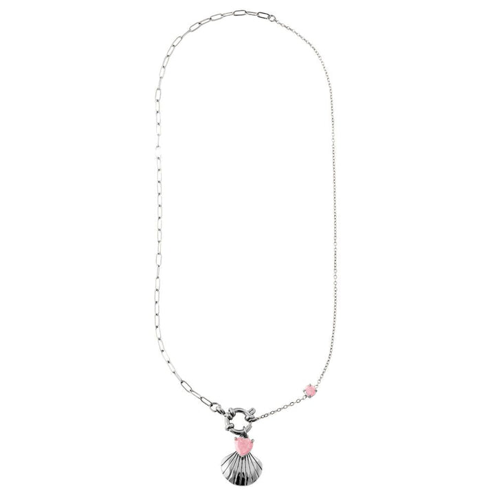 "Talielisya" Diamond Shell Edelstahl Halskette