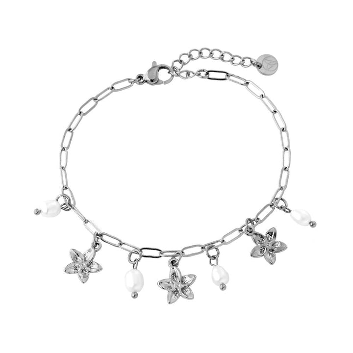 "Zeliriva" Super Flower And Pearl Bracelet